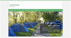 Desktop Screenshot of campdunav.com